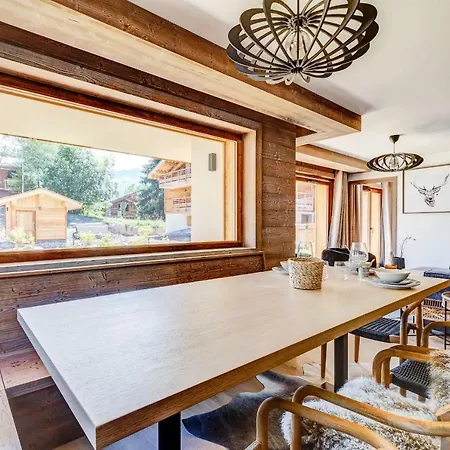 4-Room Apartment With Garden, Gym And Shared Spa Megeve Exterior photo
